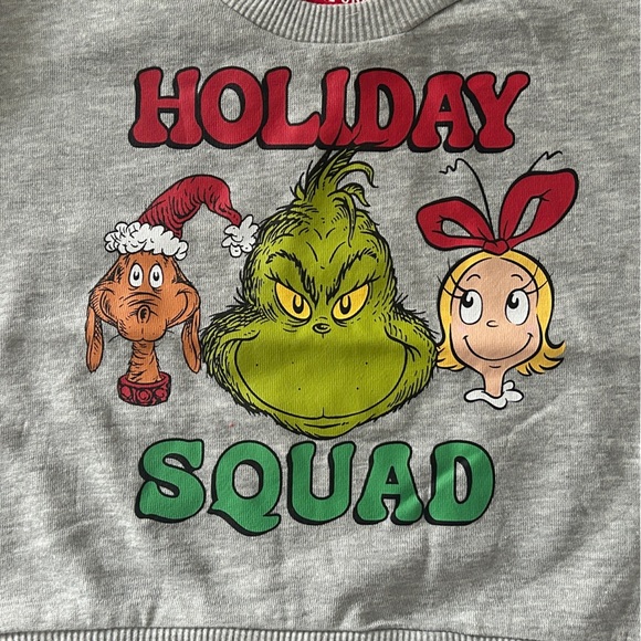 Dr. Seuss The Grinch “Holiday Squad” Toddler Sweatshirt - 18M, 2T- NWT - Picture 8 of 12